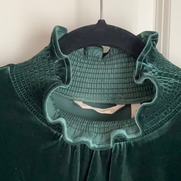 Soft Surroundings Velvet Ruffle Neck - Picture 3 of 6